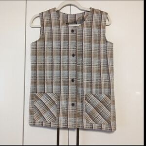 Vintage Leeds Tweed-Like Vest